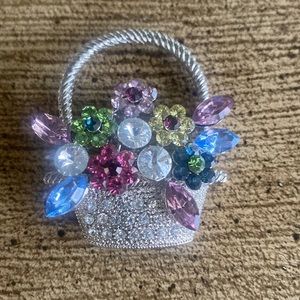 Adorable & Colorful Rhinestone Ladies Pin
